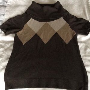 The Limited brown argyle sweater
